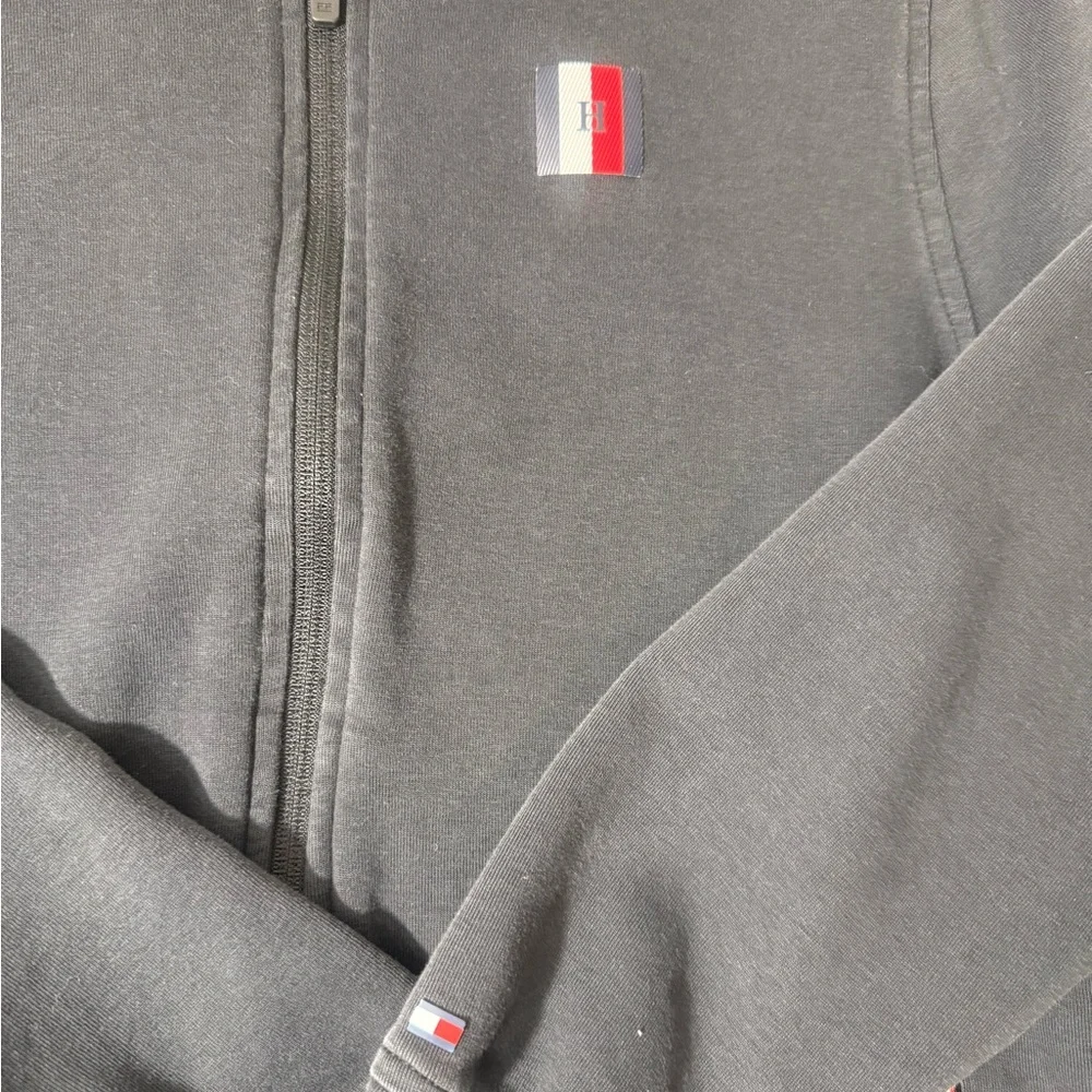 Tommy‎ Hilfiger Men's Black Zip-Up Sweater